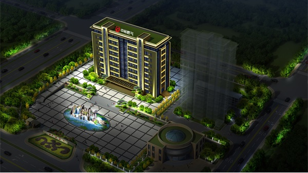 河南三門(mén)峽市中裕能源辦公樓亮化工程